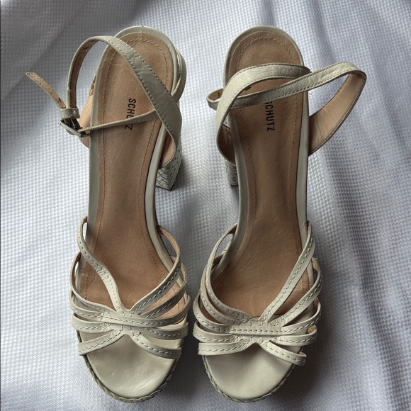 SCHUTZ - Hortencia Pearl Strappy Heels for Women - Size 10 - Picture 1 of 9